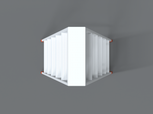 low poly cartoon aluminium ladder 3D Model