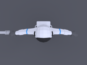low poly cartoon astronaut 3D Model
