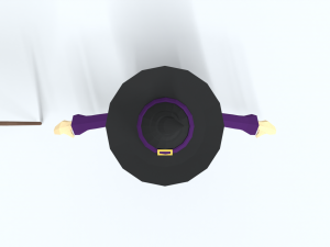 low poly cartoon wizard Modelo 3D