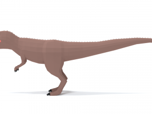 low poly cartoon torvosaurus dinosaur 3D Model