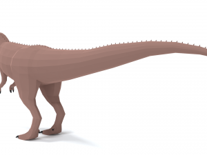 low poly cartoon torvosaurus dinosaur 3D Model