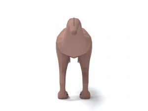 low poly cartoon torvosaurus dinosaur 3D Model