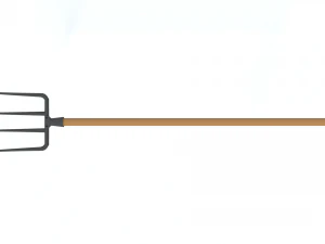 low poly cartoon pitchfork 3D Model
