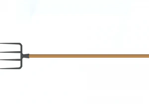 low poly cartoon pitchfork 3D Model