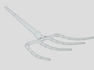 low poly cartoon pitchfork 3D मॉडल