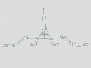 low poly cartoon pitchfork 3D मॉडल
