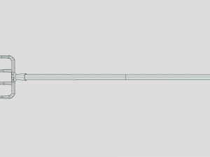 low poly cartoon pitchfork 3D मॉडल