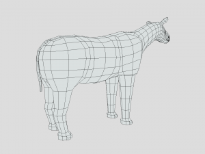 low poly cartoon paraceratherium 3D Модель