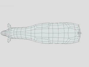 low poly cartoon paraceratherium 3D Model