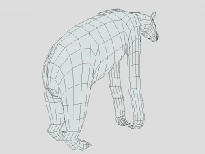 low poly cartoon chalicotherium 3D Model