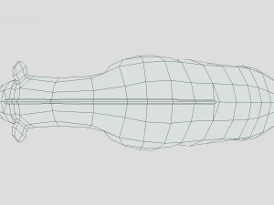 low poly cartoon chalicotherium 3D Model