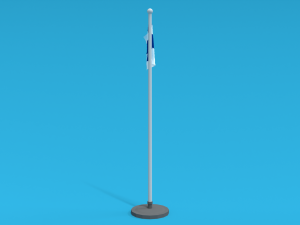 low poly seamless animated finland flag Modello 3D
