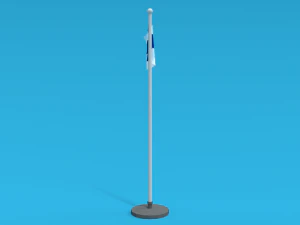 low poly seamless animated finland flag 3D Model