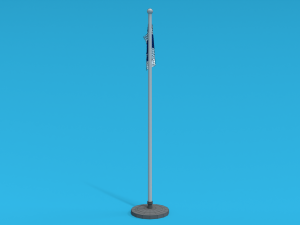 low poly seamless animated finland flag Modello 3D