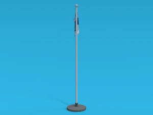 low poly seamless animated finland flag 3D Model
