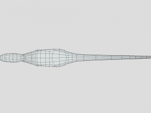 low poly cartoon compsognathus dinosaur Modelo 3D