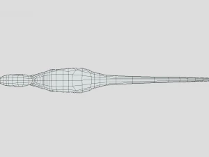 low poly cartoon compsognathus dinosaur 3D Model