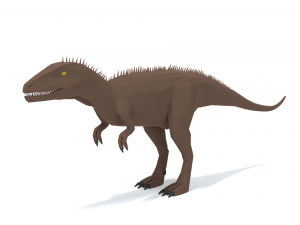 low poly cartoon carcharodontosaurus Modèle 3D