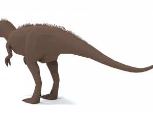 low poly cartoon carcharodontosaurus Modelo 3D
