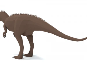 low poly cartoon carcharodontosaurus 3D Model