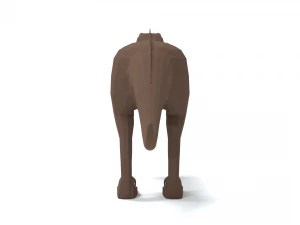 low poly cartoon carcharodontosaurus 3D Model