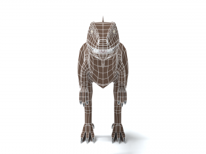 low poly cartoon carcharodontosaurus Modelo 3D