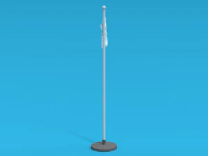 low poly seamless animated olympic flag 3D Model