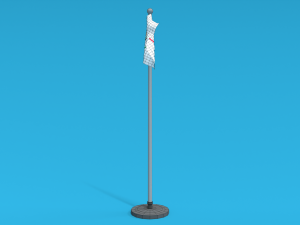 low poly seamless animated olympic flag Modello 3D
