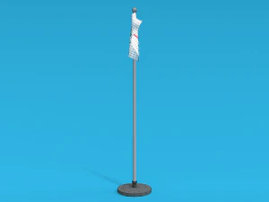 low poly seamless animated olympic flag 3D Model
