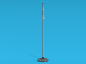 low poly seamless animated olympic flag Modello 3D