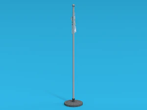 low poly seamless animated olympic flag 3D Model