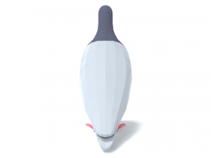 Low Poly Cartoon Pigeon Modello 3D