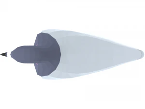 Low Poly Cartoon Pigeon 3D Model