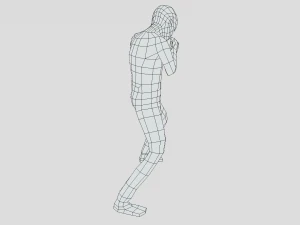 Low Poly Boxing Kid 3D Model