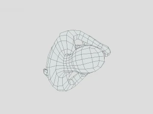 Low Poly Boxing Kid 3D Model