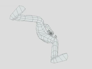 Low Poly Boxing Kid 3D Model