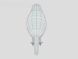 Low Poly Cartoon Sparrow Modelo 3D