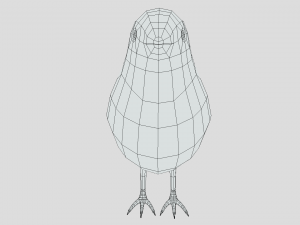 Low Poly Cartoon Sparrow Modelo 3D