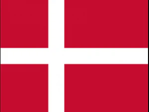Low Poly Seamless Animated Denmark Flag 3D Model