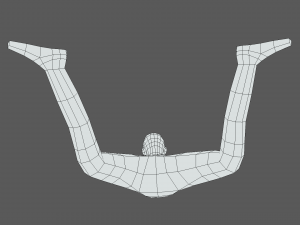 Low Poly Falling Kid 3D 모델
