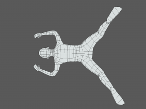 Low Poly Falling Kid 3D 모델