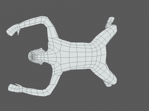 Low Poly Falling Kid 3D 모델