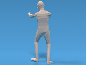 Low Poly Kid Singing 3D 모델