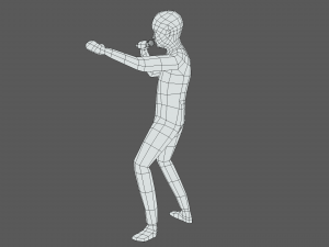Low Poly Kid Singing 3D 모델