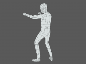 Low Poly Kid Singing 3D 모델