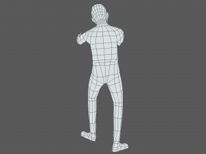 Low Poly Kid Singing 3D 모델