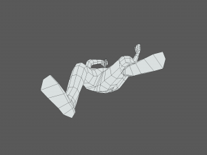 Low Poly Kid Singing 3D 모델