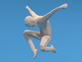 Low Poly Kid Jumping 3D Models