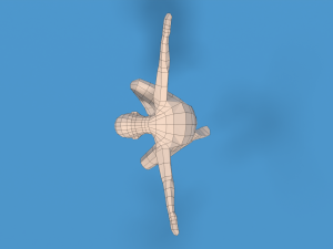 Low Poly Kid Jumping Model 3D