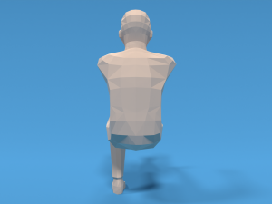 Low Poly Kid Pistol Squat 3D मॉडल